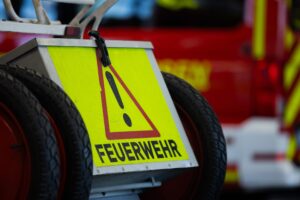 Tierischer Einsatz für Feuerwehrleute am Pfordter See: Vorerst vergeblich suchen sie hier nach einer Schlange. (Illustration)