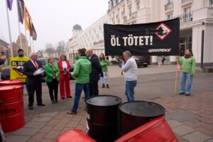 Umweltschutzorganisationen nutzen die Ministerkonferenz zu Protesten.