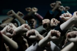 Stiller Protest auf der Weltklimakonferenz.