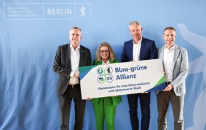 Umweltverwaltung und mhere landeseigene Unternehmen haben sich auf eine «Blau-grüne Allianz» verständigt.