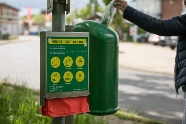 Ab in die Tonne: Haustiere können unterschiedlichste Parasiten ausscheiden - und damit Menschen und andere Tiere gefährden.