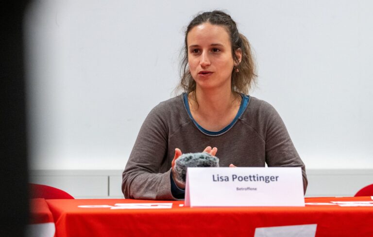 Poettinger arbeitet aktuell als Schulbegleiterin und in einem Kindergarten. Foto: Leonie Asendorpf/dpa