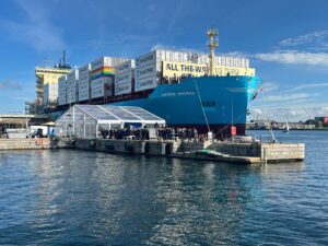 Das weltweit erste mit grünem Methanol betriebene Containerschiff, die «Laura Maersk», soll mit dem E-Methanol aus Apenrade angetrieben werden. (Archivbild)