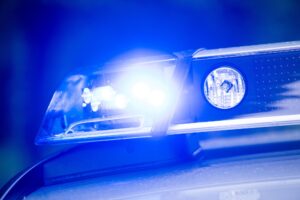 Einsatzkräfte der Polizei waren im Einsatz, um die Kuh einzufangen. (Symbolbild)
