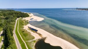 Eine exzellente Badewasserqualität wurde auch in der Nähe des Falckensteiner Strands nördlich von Kiel gemessen.