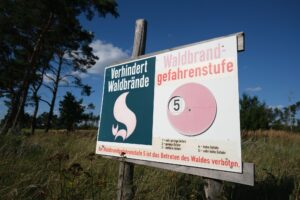 In Teilen Sachsens wird am Wochenende voraussichtlich Waldbrandgefahrenstufe fünf erreicht. (Archivbild)