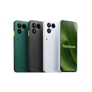 Eine Neuerung beim neuen Fairphone ist der zitronengelbe Schalter «Moments», der den Digital-Detox-Modus aktiviert.