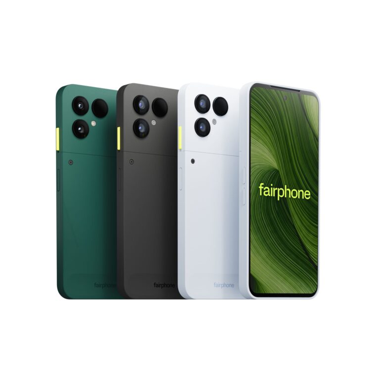 Eine Neuerung beim neuen Fairphone ist der zitronengelbe Schalter «Moments», der den Digital-Detox-Modus aktiviert. Foto: Fairphone/dpa-tmn