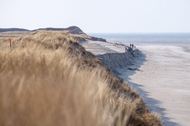 Weil die Strandaufspülung auf Langeoog im vergangenen Jahr nicht fertig geworden ist, holt der Küstenschutz die Arbeiten nun nach. (Archivbild) Foto: Sina Schuldt/dpa