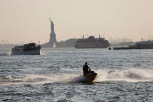 Die Sicht ist getrübt in New York - das liegt an Bränden weit entfernt
