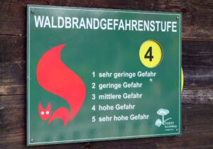 In Teilen Thüringens gilt derzeit die zweithöchste Waldbrandwarnstufe 4, hier herrscht hohe Waldbrandgefahr. (Archivbild)