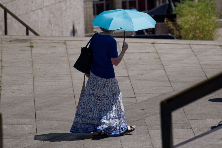 Asphaltierte Städte heizen sich bei hohen Temperaturen besonders stark auf. Foto: Henning Kaiser/dpa