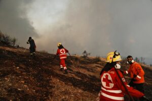 Tausende Feuerwehrleute sind in Griechenland im Einsatz.